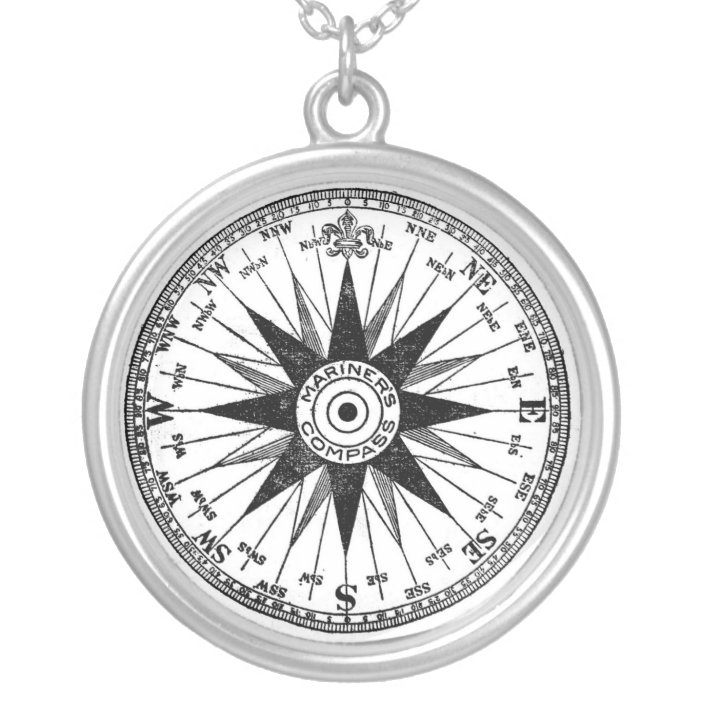 Vintage Mariner's Compass necklace