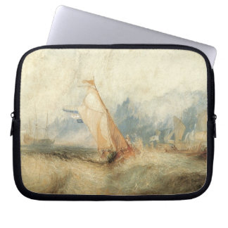 Vintage Maritime Ship Seascape by Joseph Turner Laptop Sleeve