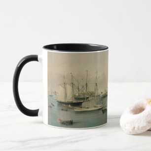 Vintage Maritime, Yacht Squadron at Newport Harbor Mug