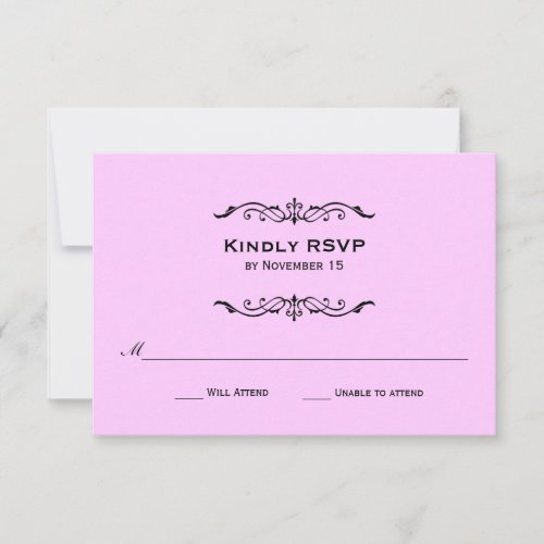 Vintage Marquis Wedding RSVP