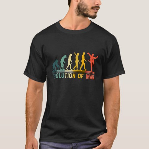 Vintage Martial Karate Taekwondo  Evolution Man T_Shirt