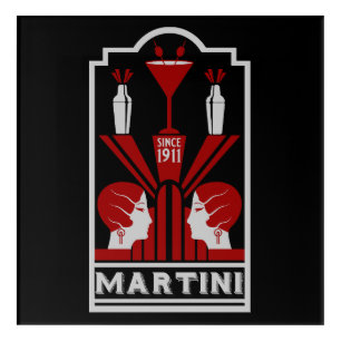 Vintage Martini Art Deco