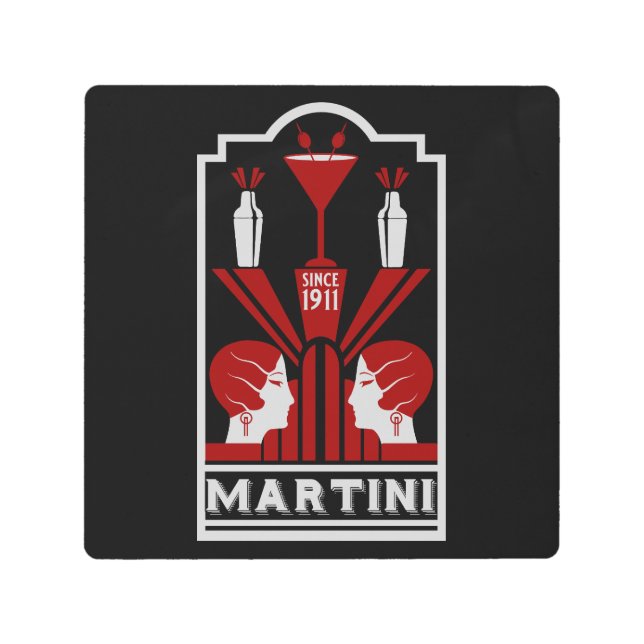 Vintage Martini Art Deco (Front)