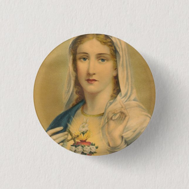 Vintage Mary Button (Front)