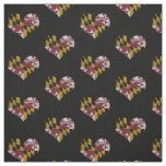 Vintage Maryland Flag Hearts Fabric