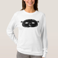 Vintage masquerade party mask black and white