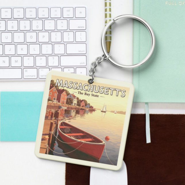 Vintage Massachusetts Keychain (Creator Uploaded)