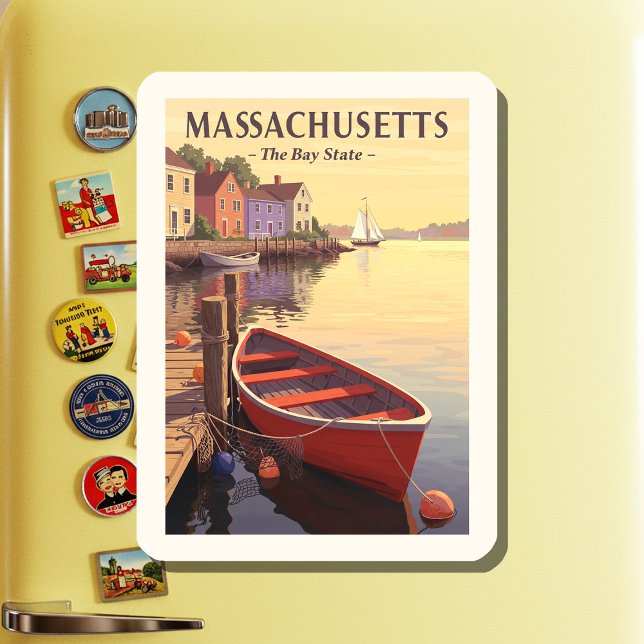 Vintage Massachusetts Magnet (Creator Uploaded)