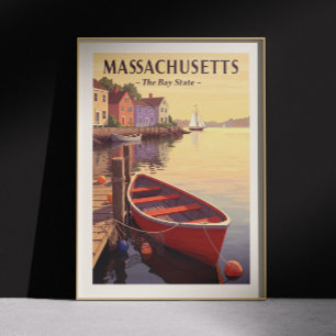 Vintage Massachusetts Poster