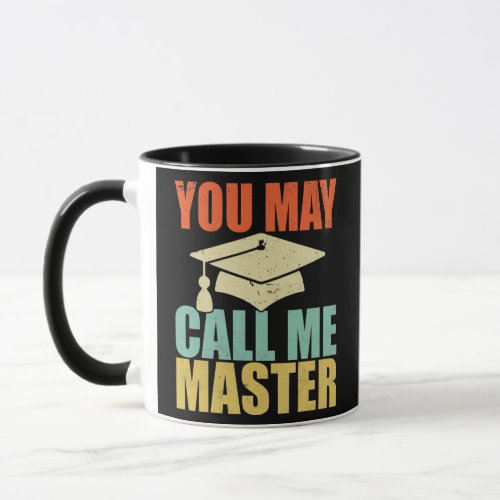 Vintage Masters Degree Designs For Men Women MBA Mug