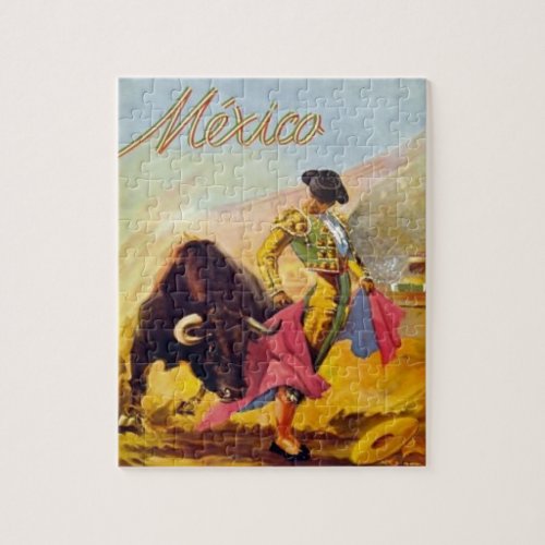 Vintage Matador Mexico Travel Advertisement Jigsaw Puzzle