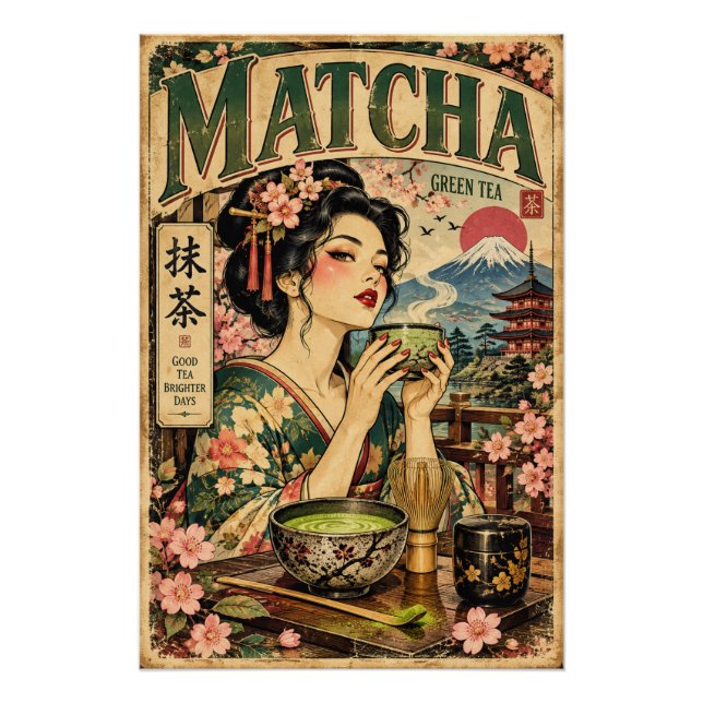 Vintage Matcha Poster (Front)