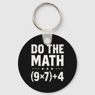 Vintage Math Teacher Do The Math 67 Meme Six Seven Keychain