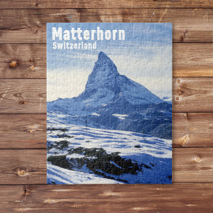 Vintage Matterhorn, Switzerland Jigsaw Puzzle