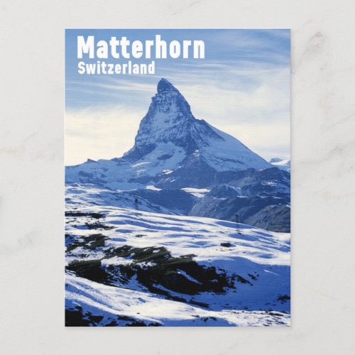 Vintage Matterhorn Switzerland  Postcard