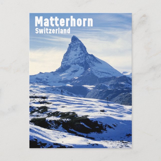 Vintage Matterhorn, Switzerland  Postcard (Front)