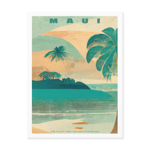 Vintage Maui Tropical Island Travel Postcard