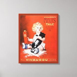 Vintage Mavis Talcum Powder Advertisement Canvas Print