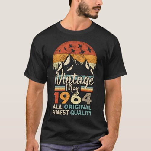 Vintage May 1964 Birthday Gift Men Women Legends  T_Shirt