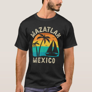 Vintage Mazatlan Mexico Sunset - Matching Family V T-Shirt