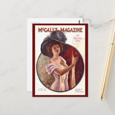 Vintage McCalls Magazine March 1911 Postcard