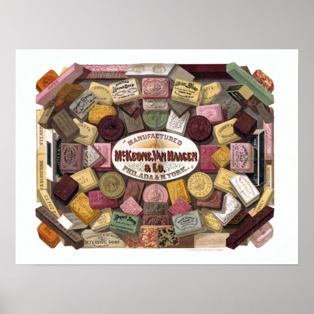 Vintage McKeone van Haagen Soap Advertisement Poster (Front)