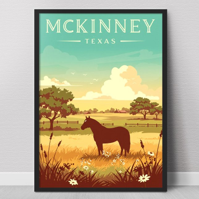 Vintage McKinney Texas Poster (Creator Uploaded)