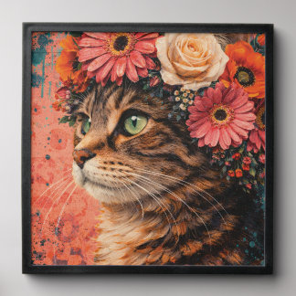 Vintage Meadow Goddess Giclée Peel And Stick Photo Tile
