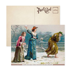 Vintage Mean Girls Christmas Postcard