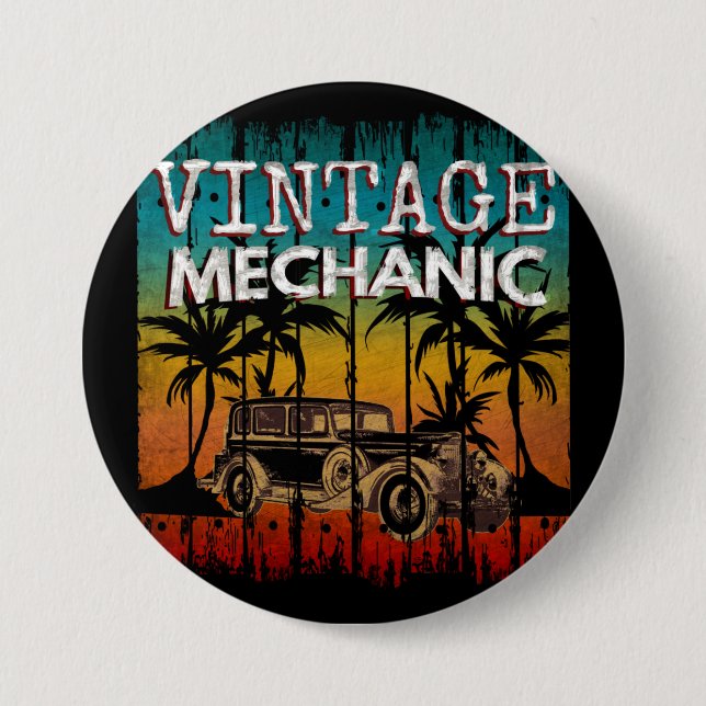 VINTAGE MECHANIC BUTTON (Front)