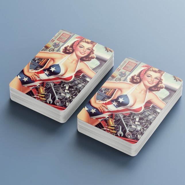 Vintage Mechanic Pin-up Poker Cards (Creator Uploaded)