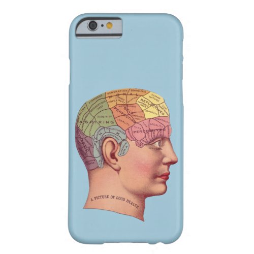 Vintage medical image Phrenology Chart Barely There iPhone 6 Case