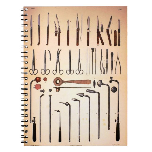 Vintage Medical Instruments Notebook (Front)