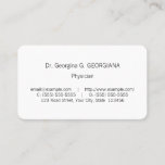[ Thumbnail: Vintage Medical Specialist Business Card ]
