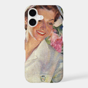 Vintage Medicine, Happy Nurse in Uniform iPhone 17 Case