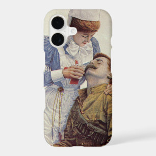Vintage Medicine, Nurse with Civil War Soldier iPhone 17 Case