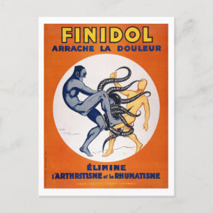 Vintage Medicine Pain Killers Advertisement Postcard