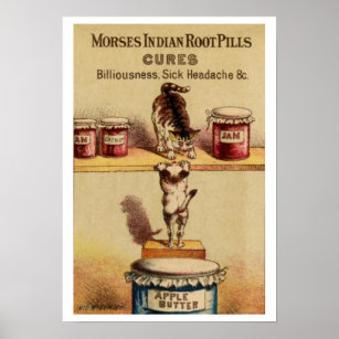 VINTAGE MEDICINE POSTER Poster by Just Judi Designs