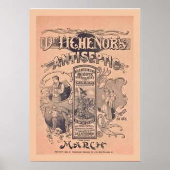 Vintage Medicine Poster Dr Tichenors Antiseptic by Vintage_Obsession at Zazzle