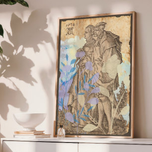Vintage Medieval Couple Decoupage Tissue Paper