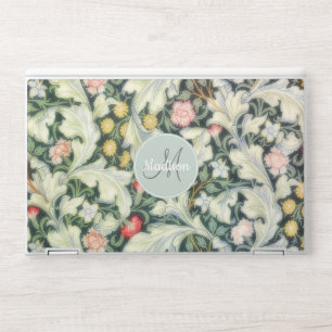 Vintage Medieval Floral Pattern with Monogram HP Laptop Skin