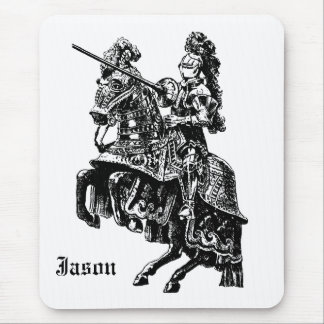 Vintage Medieval Knight Mouse Pad
