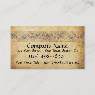 Vintage Medieval Manuscript Banner Business Card