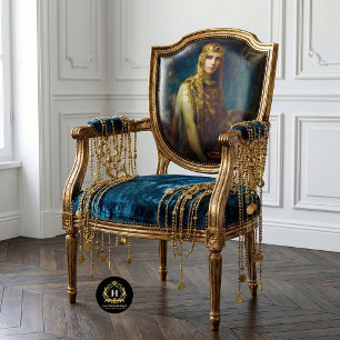 Vintage Medieval Queen Furniture Decoupage Tissue Paper