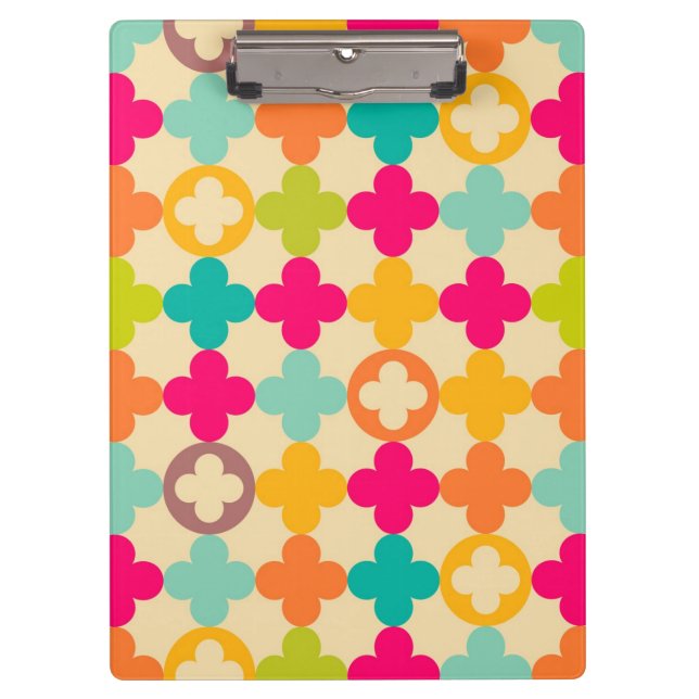 Vintage medieval rosette pattern clipboard (Front)