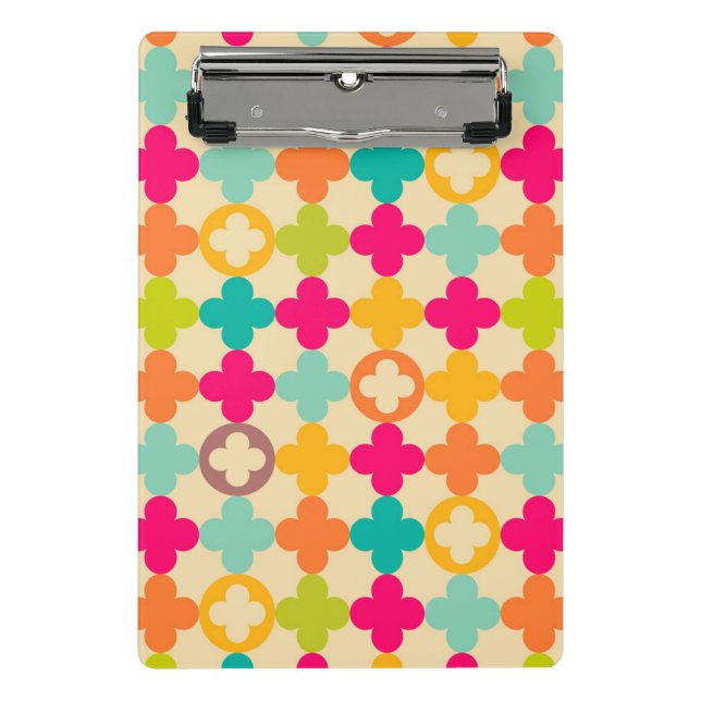 Vintage medieval rosette pattern mini clipboard (Front)