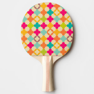 Vintage medieval rosette pattern ping pong paddle