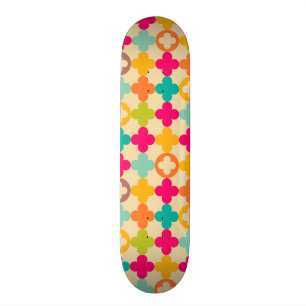 Vintage medieval rosette pattern skateboard