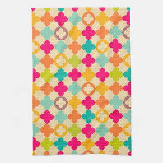 Vintage medieval rosette pattern towel