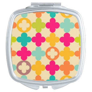 Vintage medieval rosette pattern vanity mirror